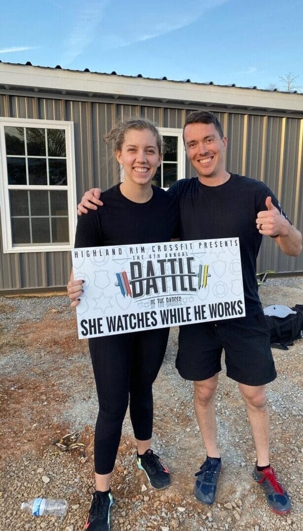 Elizabeth smiling on CrossFit Battle